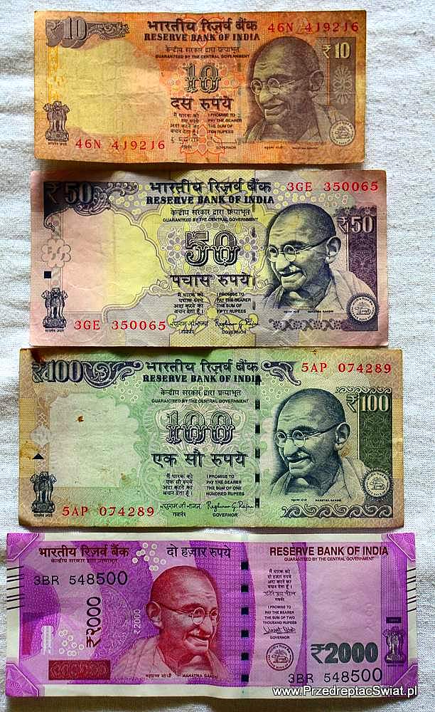 wymiana pieniędzy w Indiach