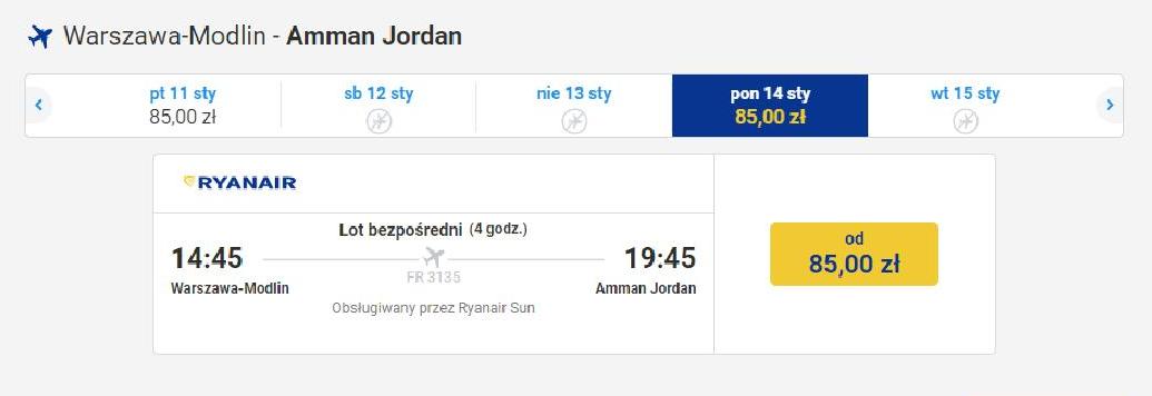 czy warto polecieć do Jordanii zimą? Bilety lotnicze od 85 zł
