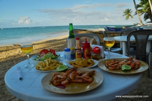 Dominikana - kolacja na plaży