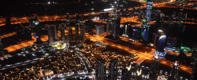 Burj kalifa i fontanny