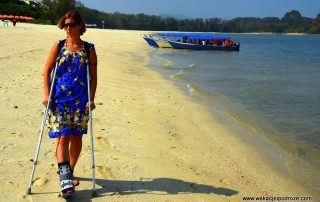 Podróż z kulami jest nieco trudniejsza