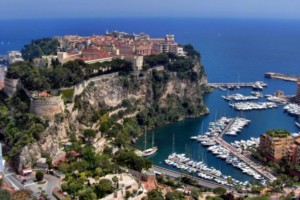Monaco ciekawe miejsca - widok na Le Rocher