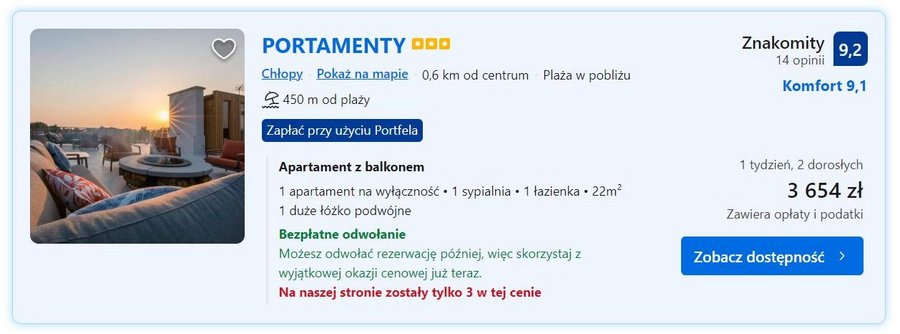 Ceny wynajęcia apartamentu nad polskim morzem