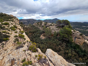 Góry w okolicy Alicante - Parque Natural del Maigmó - Xorret de Catí do Despenyador